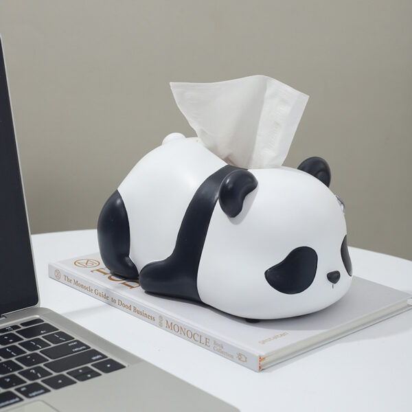 Creative Panda Home Decor Resin Tissue Storage Box