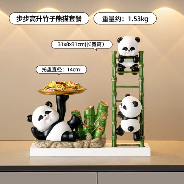 Creative Cartoon Panda Figurine Decoration (Resin Craft) Gift - Image 2